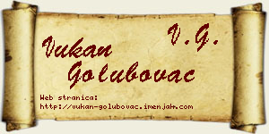 Vukan Golubovac vizit kartica